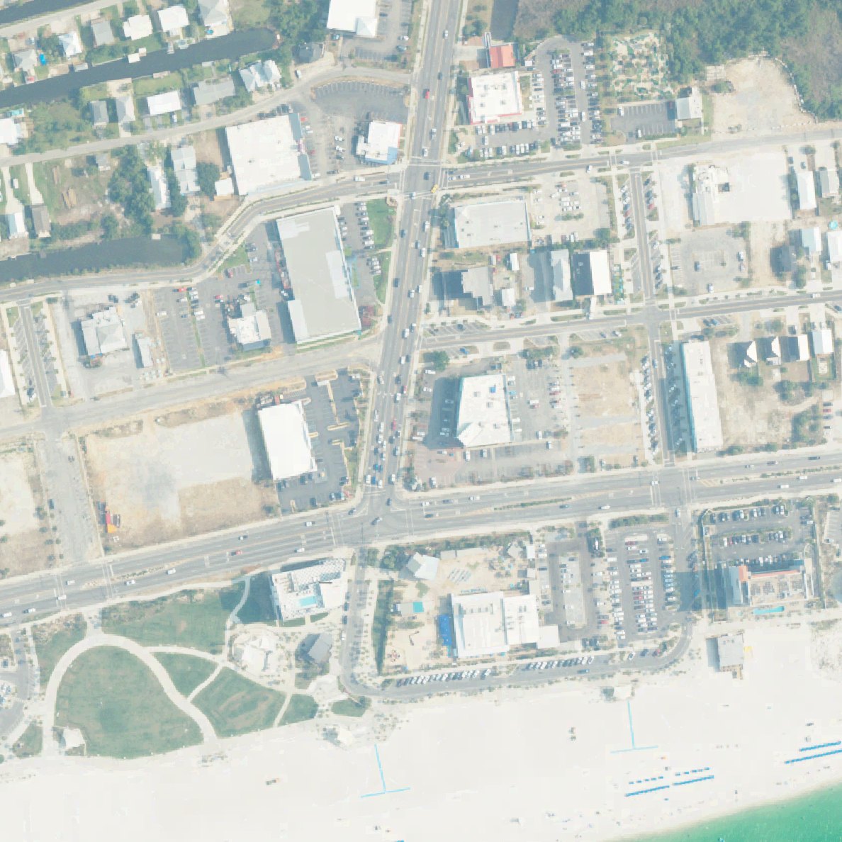 Aerial map of Gulf Shores Shrimp Fest