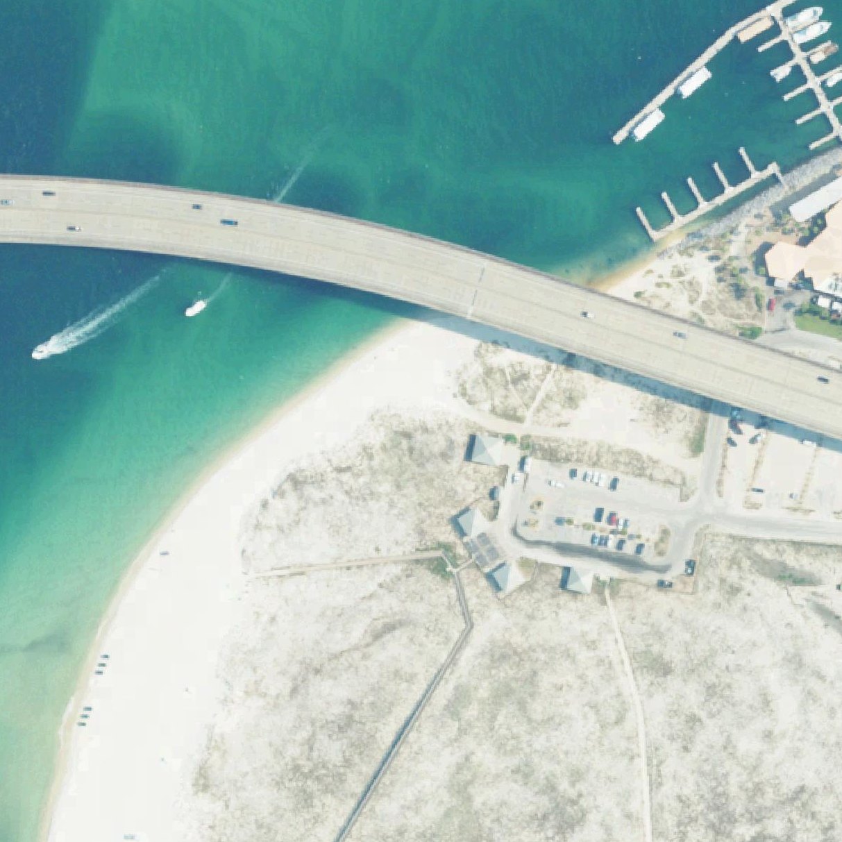 Aerial map of Gulf State Park - Florida Point