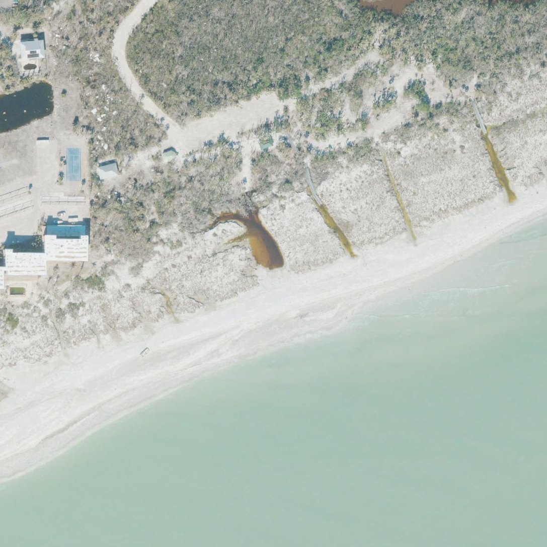Aerial map of Gulfside City Beach Park (Algiers)