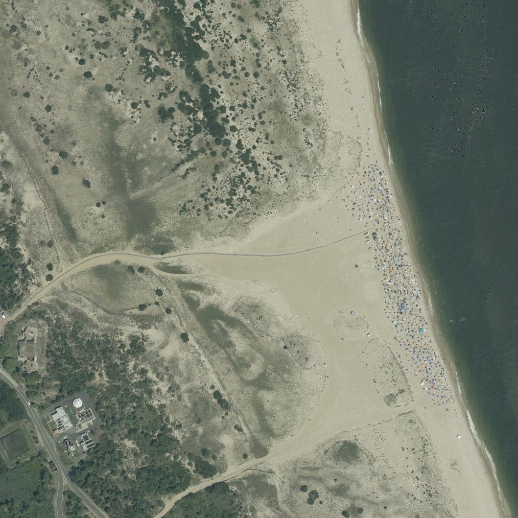 Aerial map of Gunnison Beach