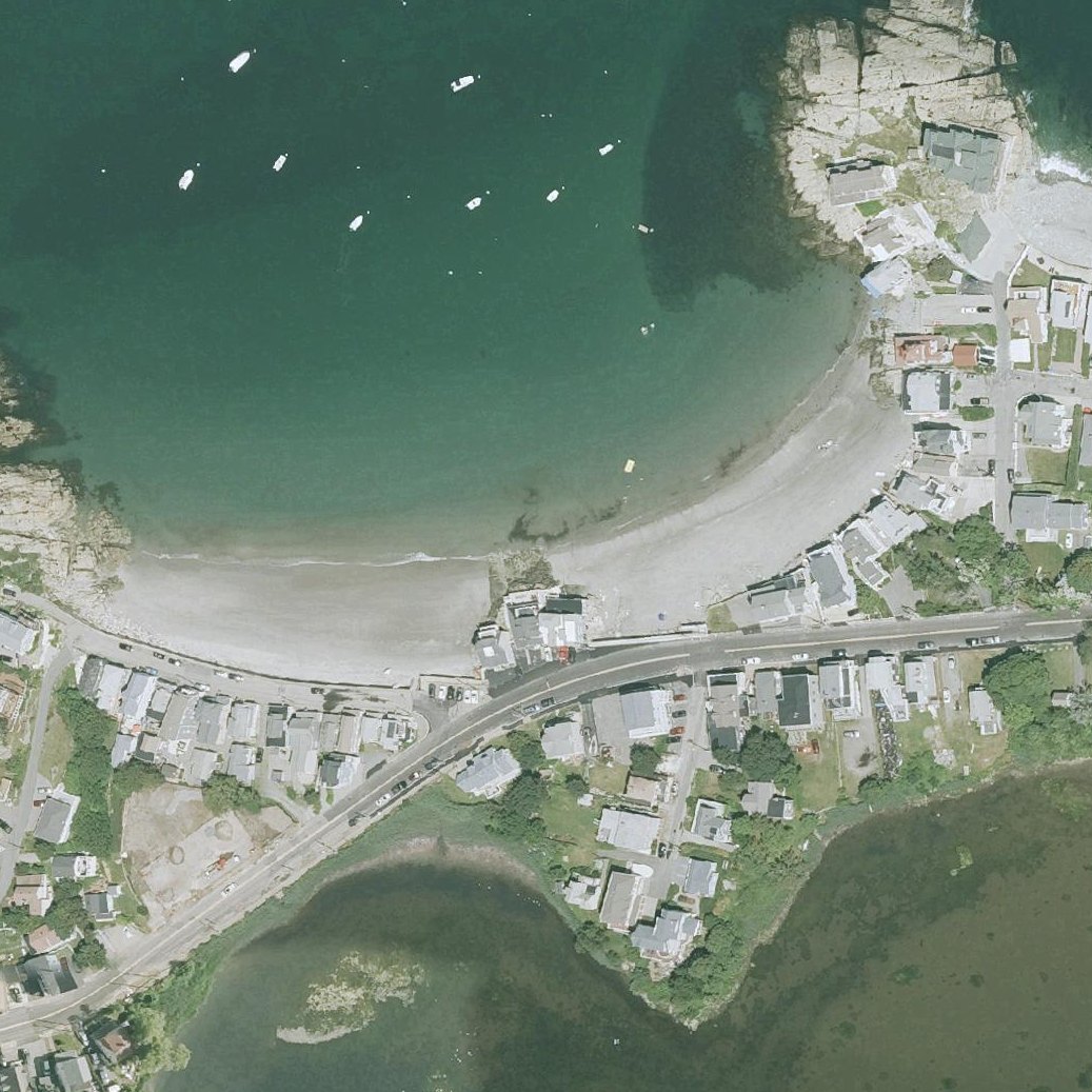 Aerial map of Gunrock Beach