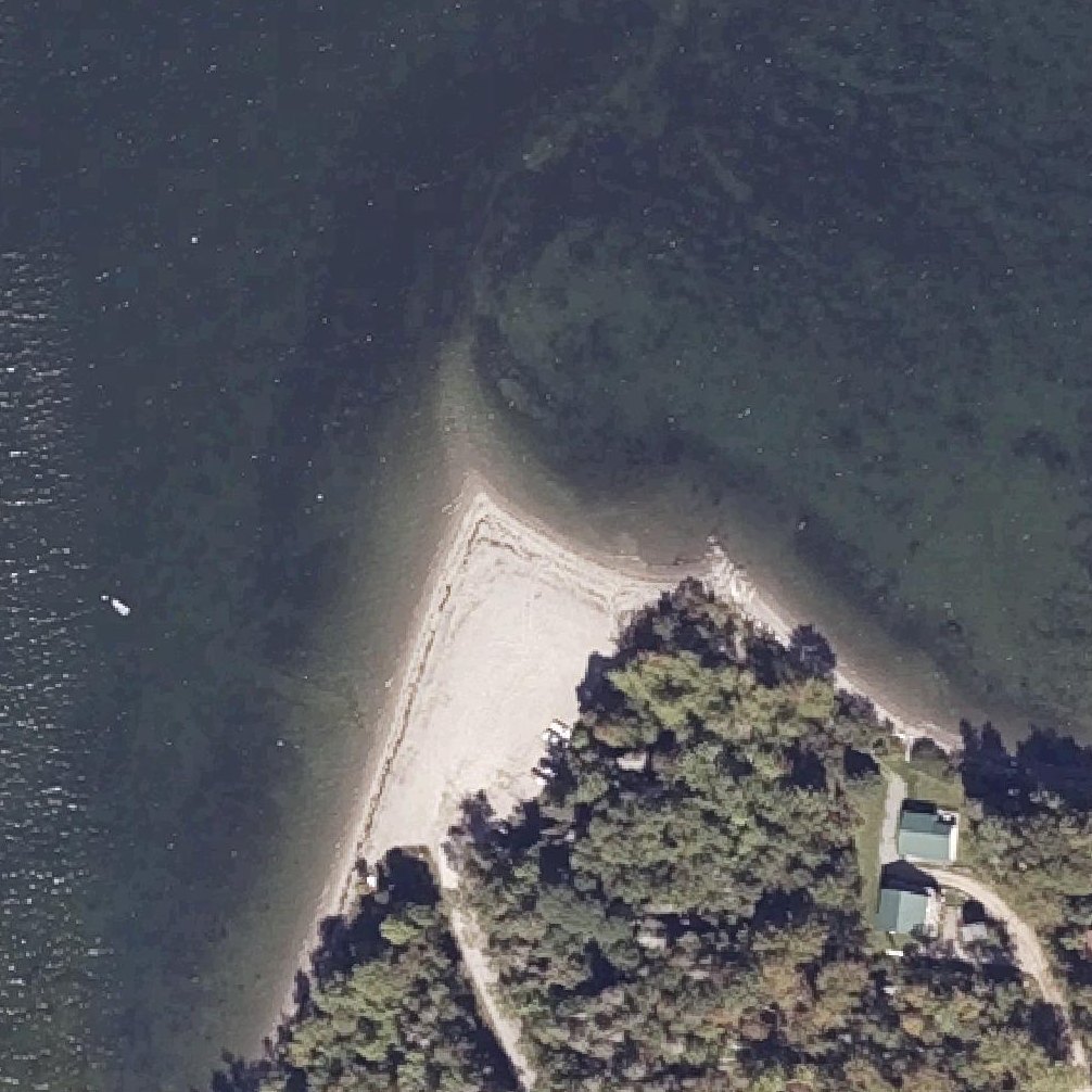 Aerial map of Hadley Point Beach