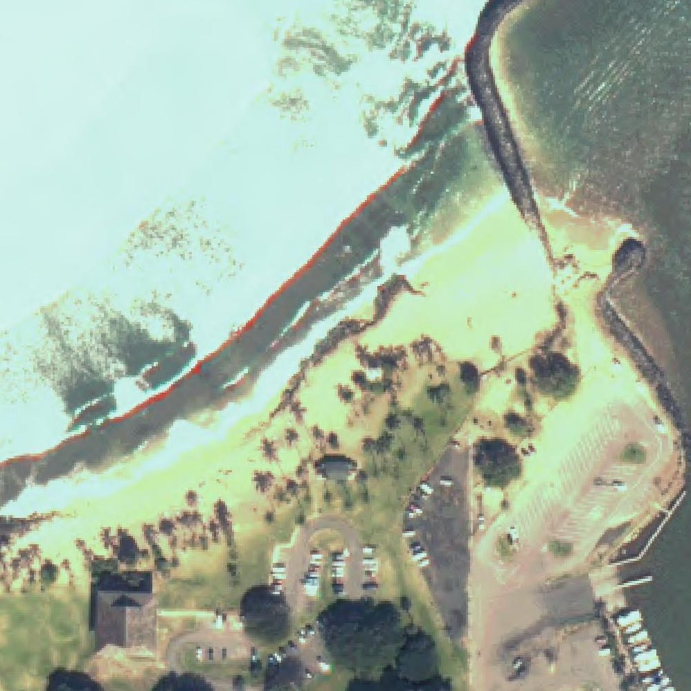 Aerial map of Haleiwa Alii Beach