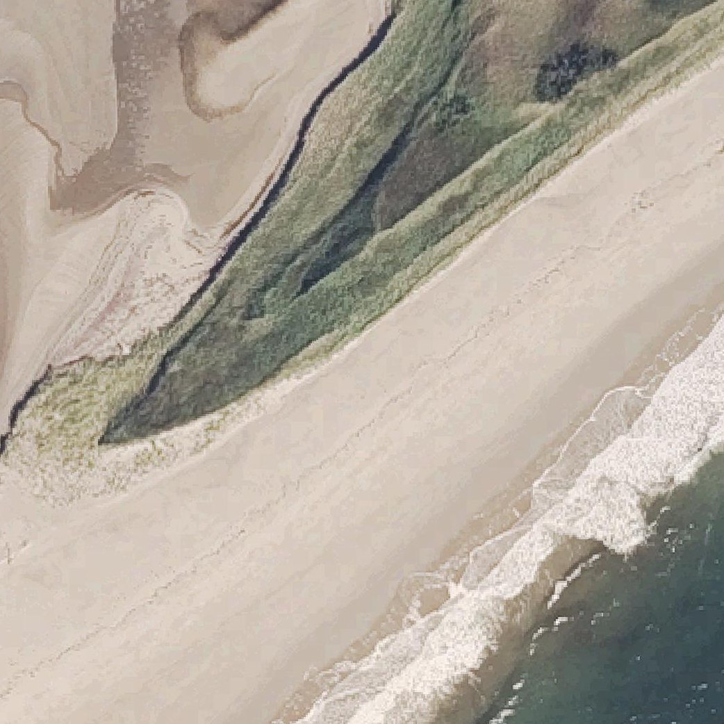 Aerial map of Half Mile Beach