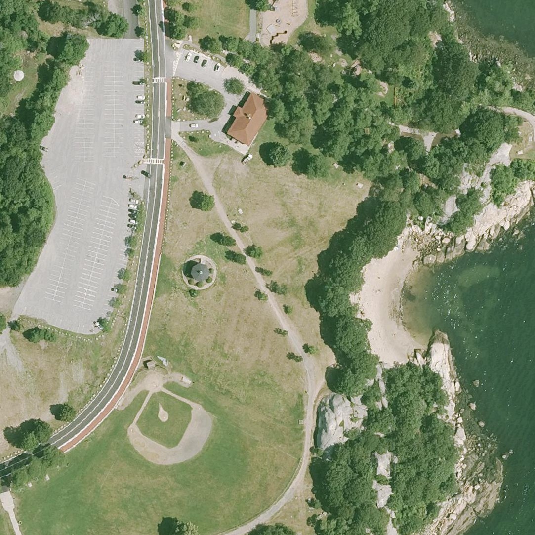 Aerial map of Half Moon Beach