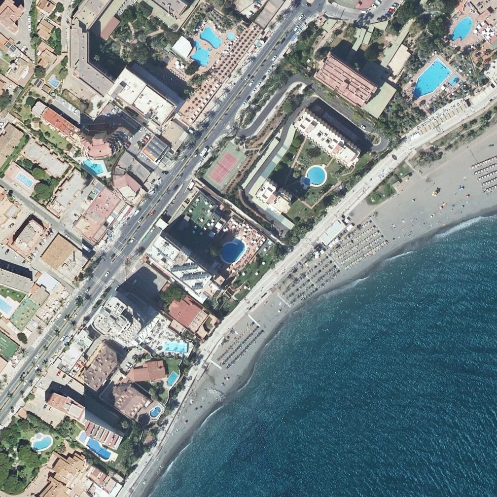 Aerial map of Hamacas Pepe Benalmádena