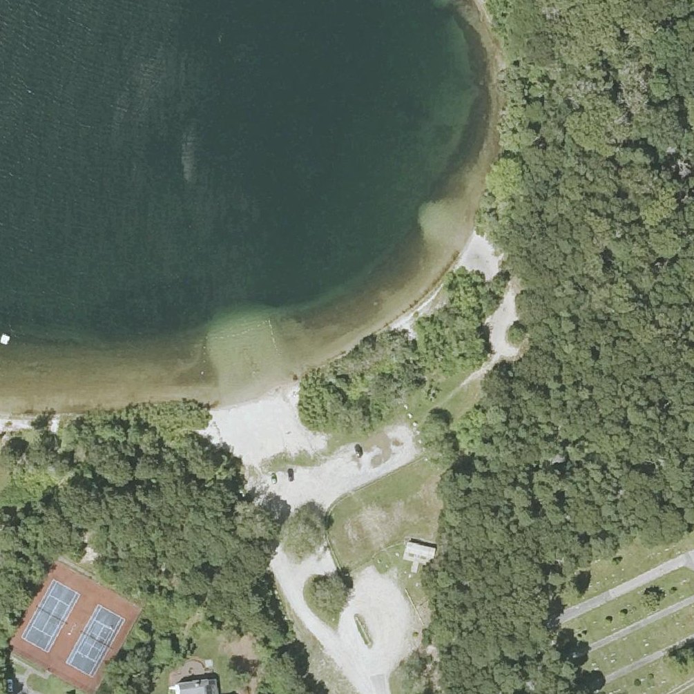 Aerial map of Hamblin Pond Beach