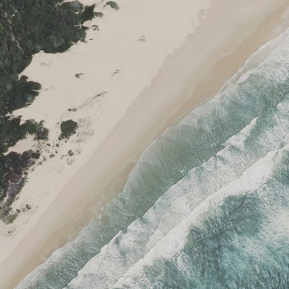 Aerial map of Hamburg Beach