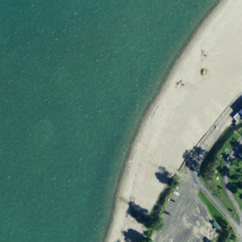 Aerial map of Hamburg Beach