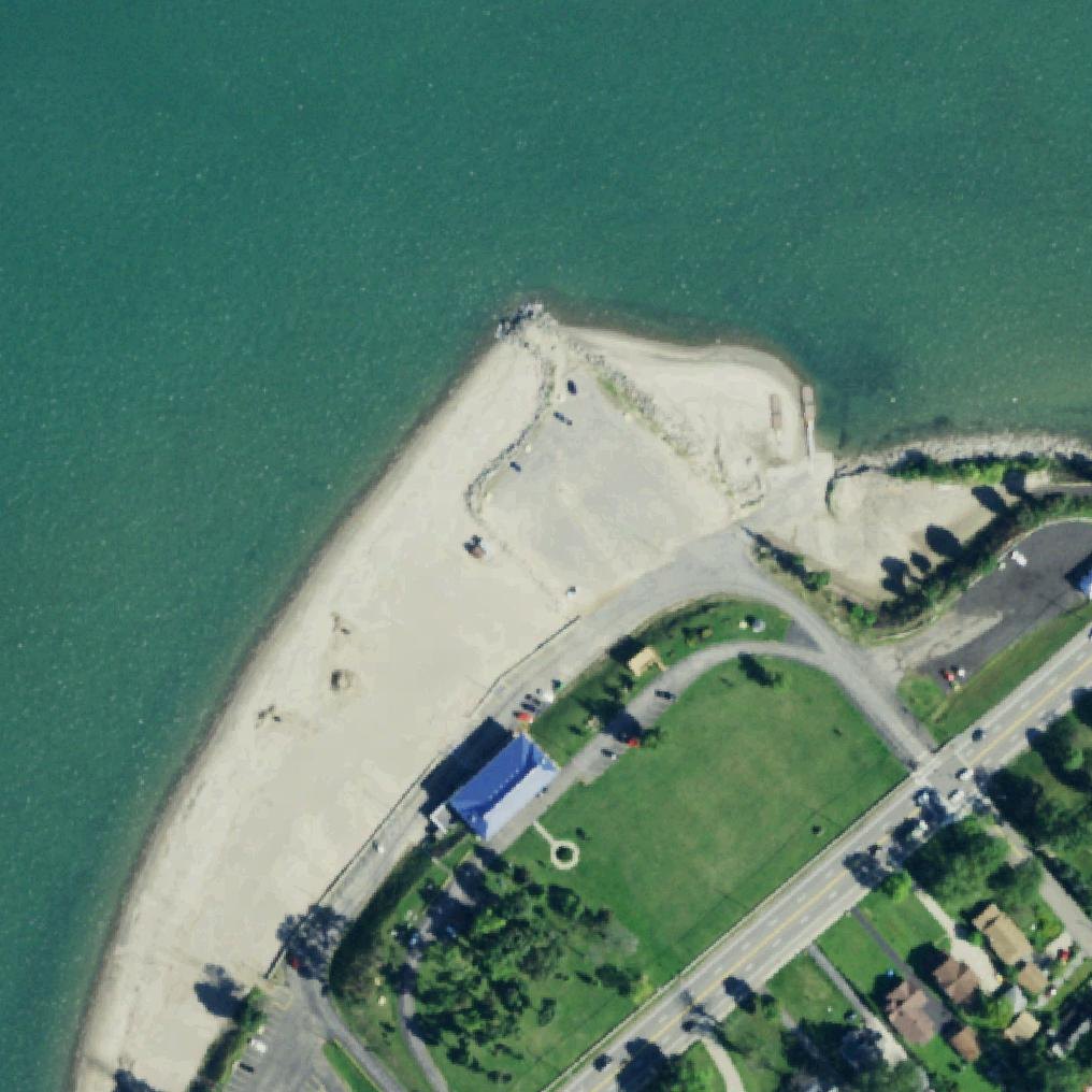 Aerial map of Hamburg Beach/ Town Park
