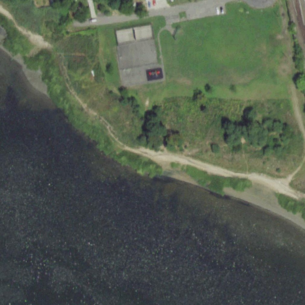 Aerial map of Hamilton Beach Park