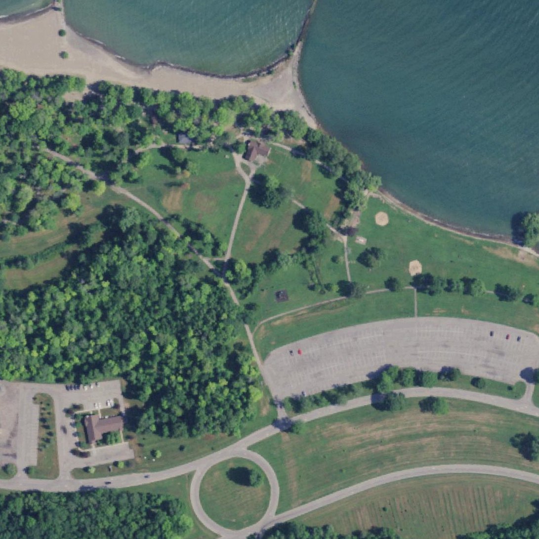 Aerial map of Hamlin Beach State Park