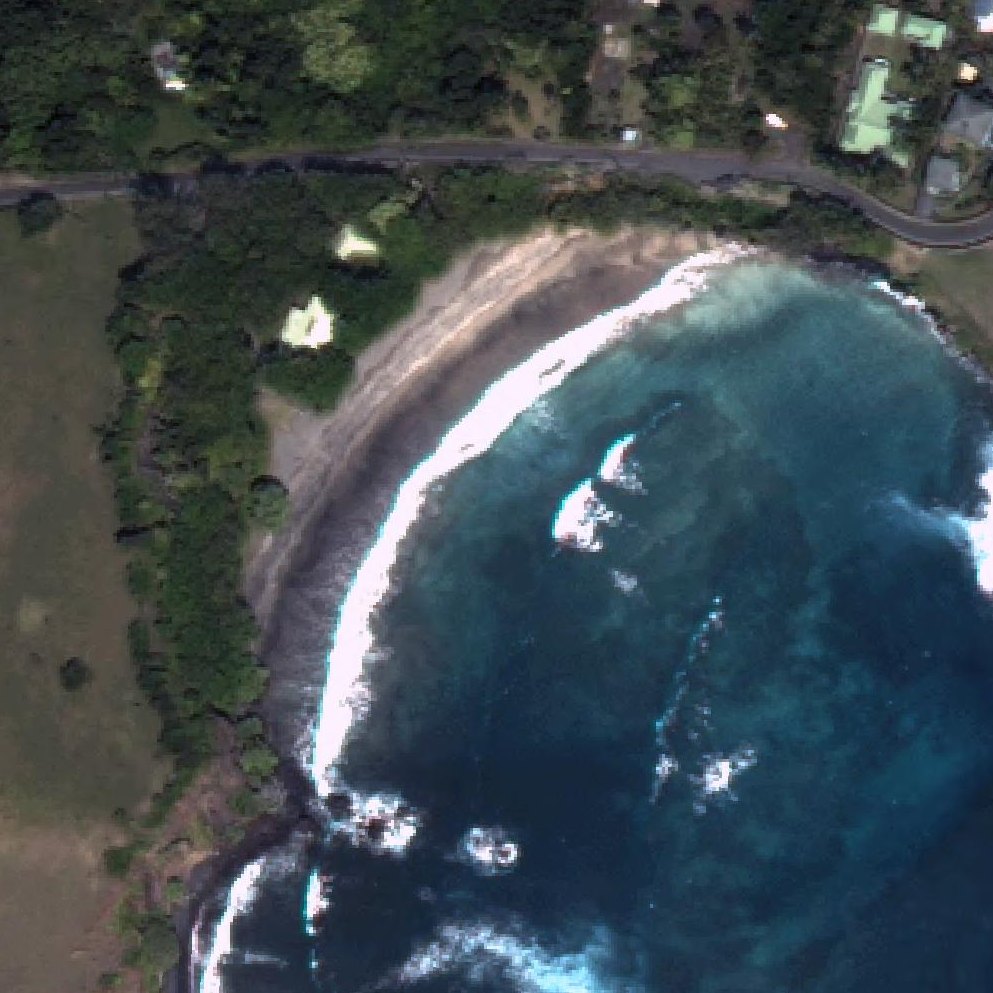 Aerial map of Hamoa Beach