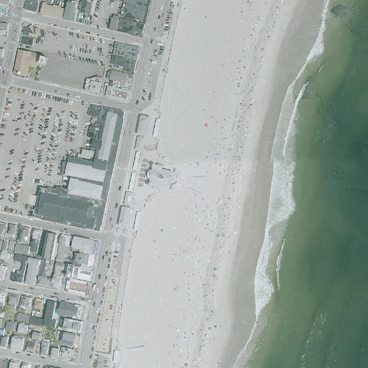 Aerial map of Hampton Beach