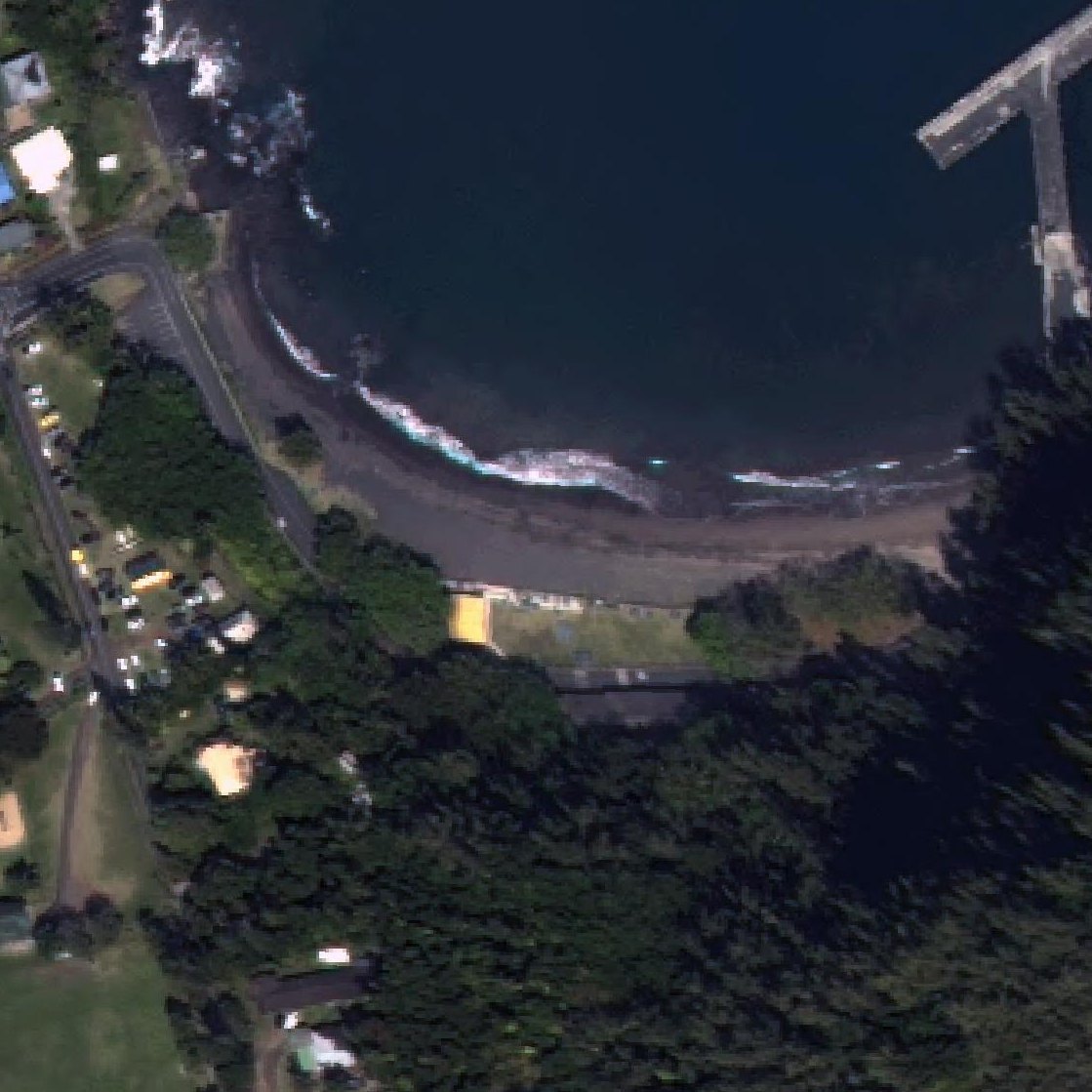 Aerial map of Hana Beach Park