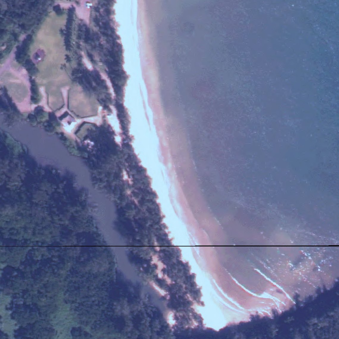 Aerial map of Hanamaulu Beach