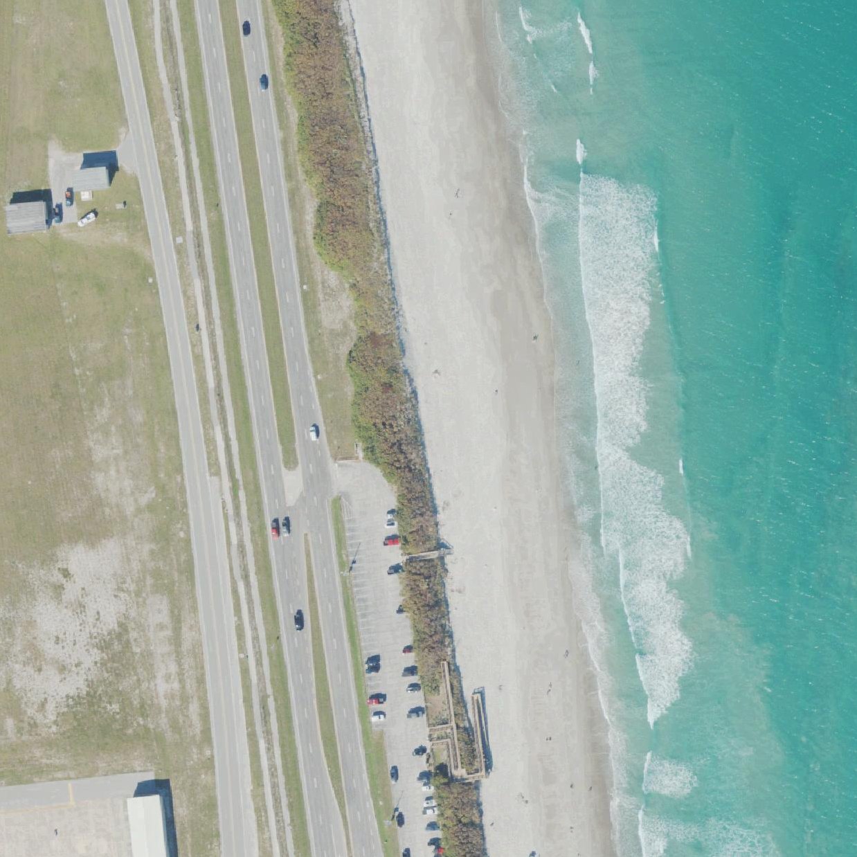 Aerial map of Hangar's Beach