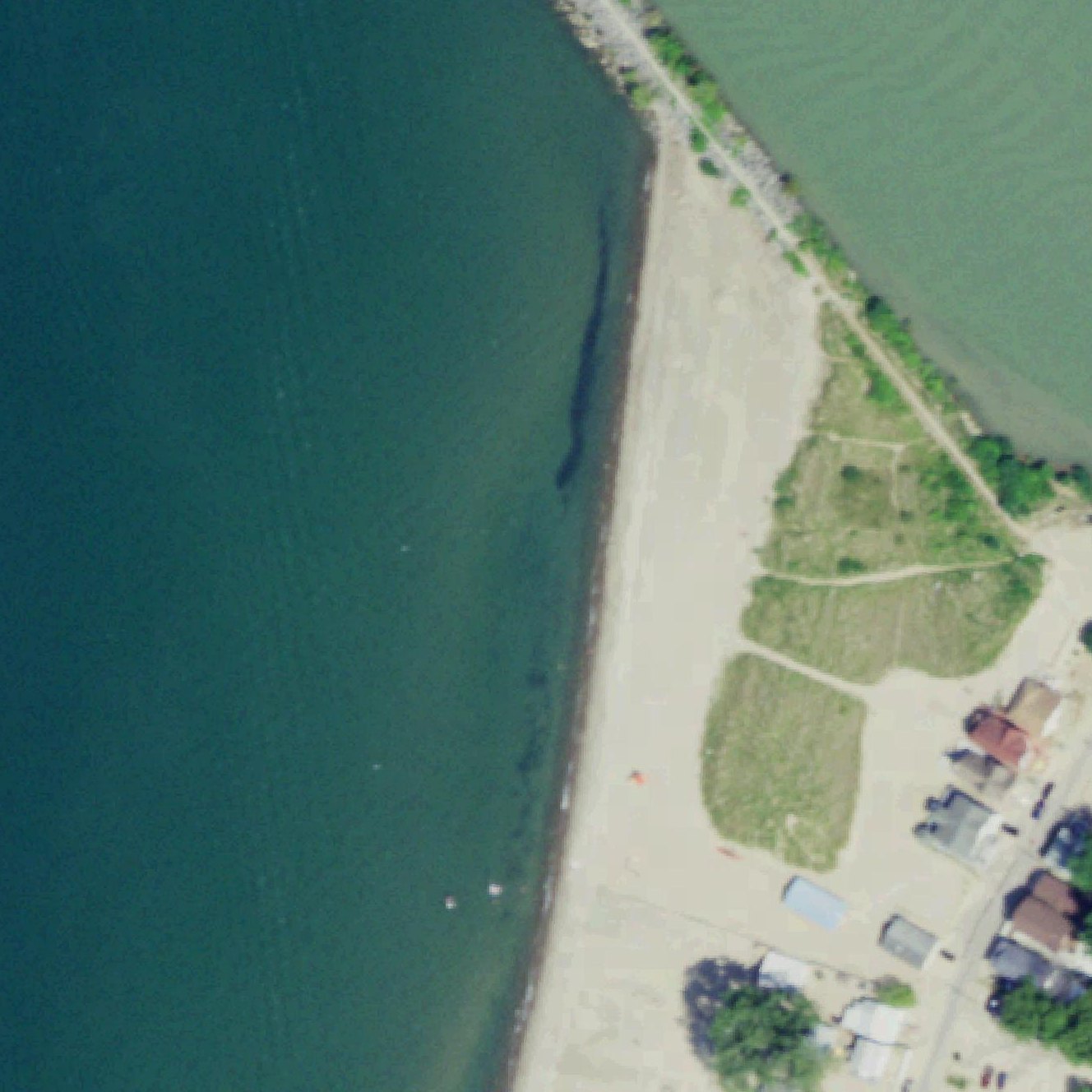Aerial map of Hanover Town Beach