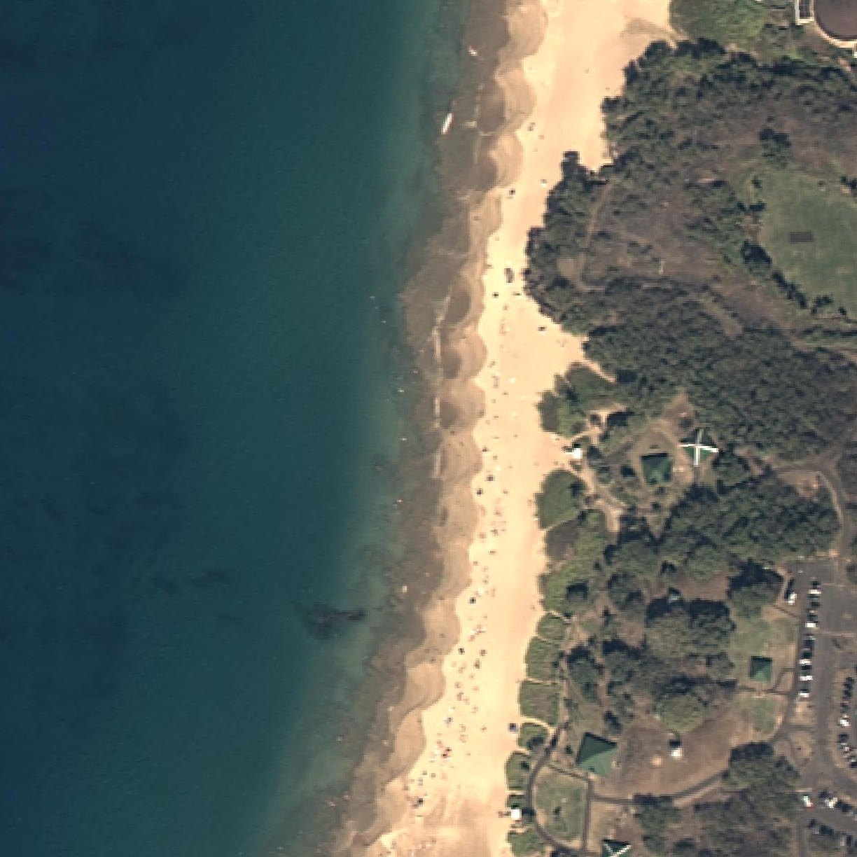 Aerial map of Hapuna Beach