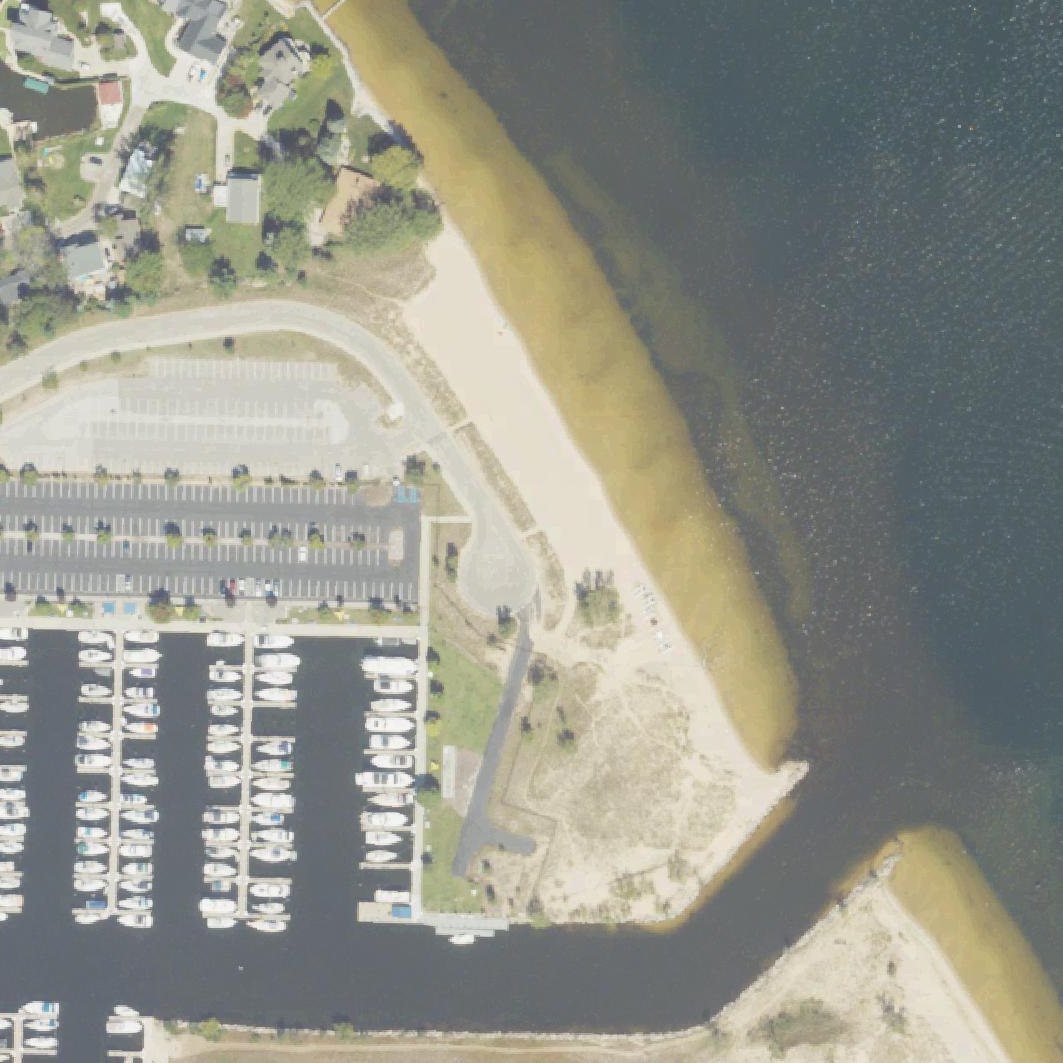 Aerial map of Harbour Towne Beach