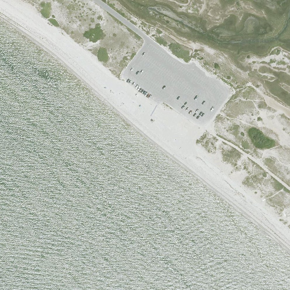 Aerial map of Hardings Beach
