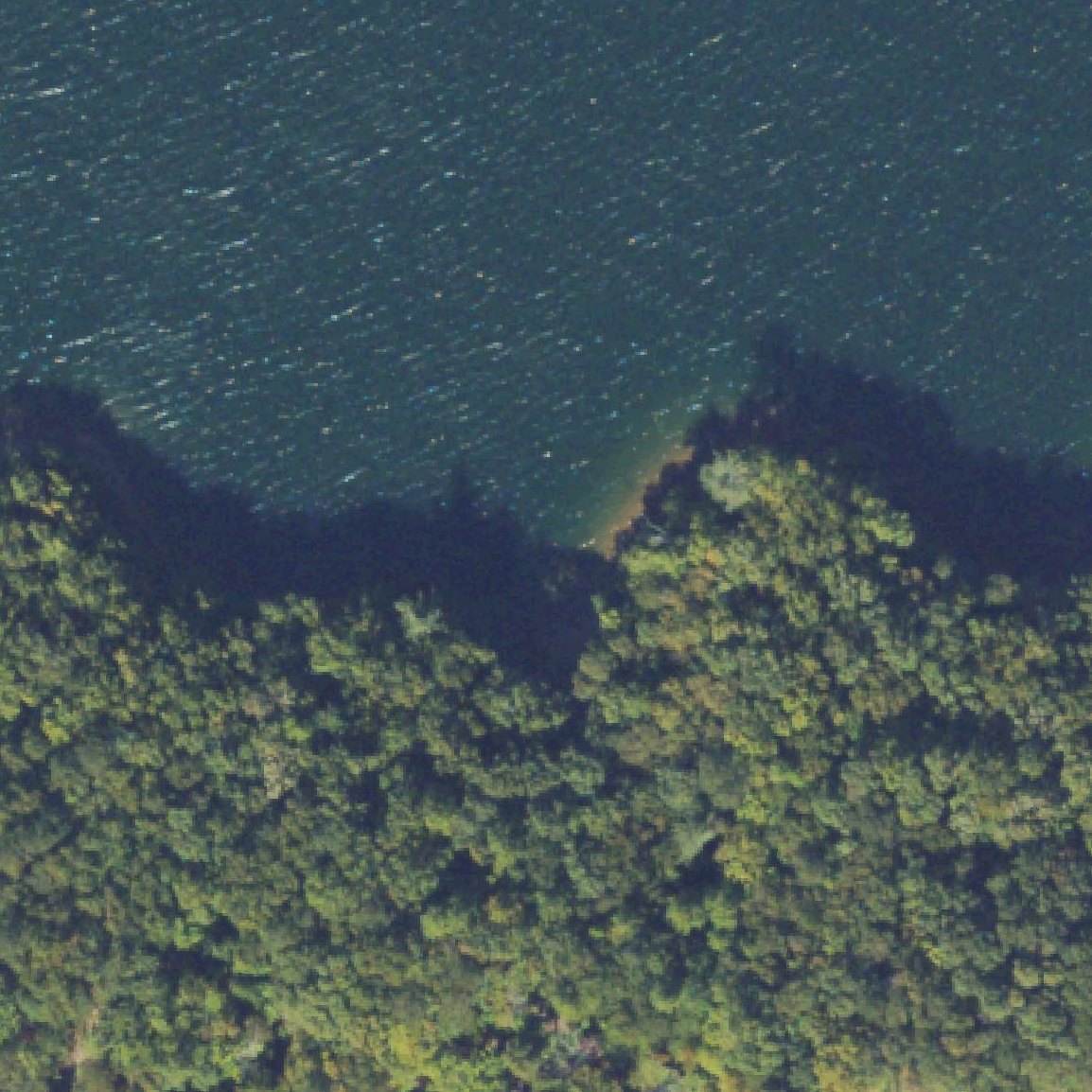Aerial map of Harris Branch Beach