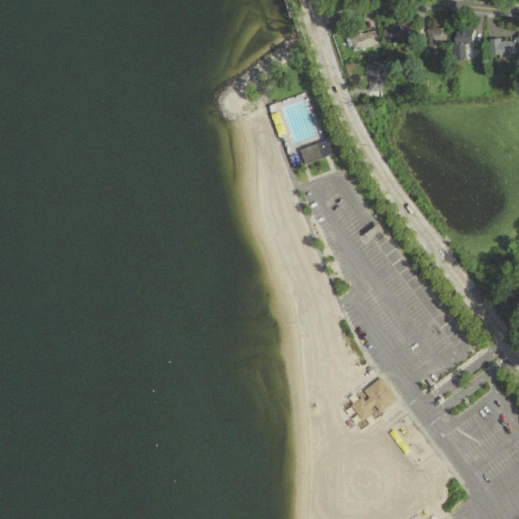 Aerial map of Harry Tappen Beach