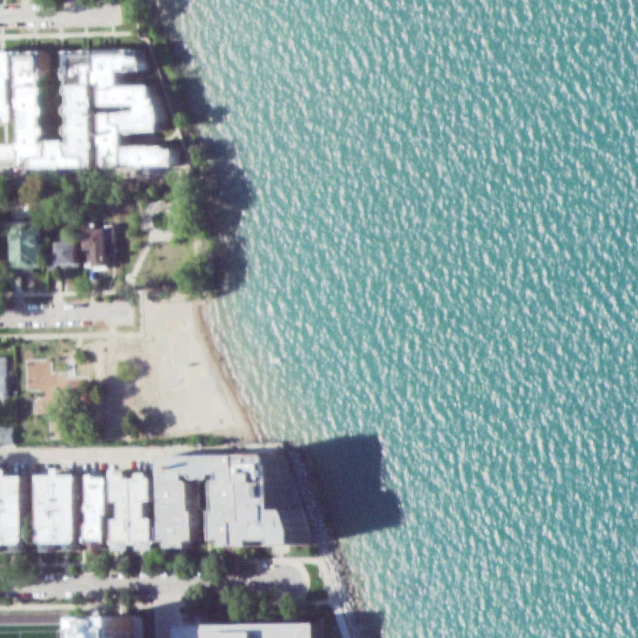 Aerial map of Hartigan Beach