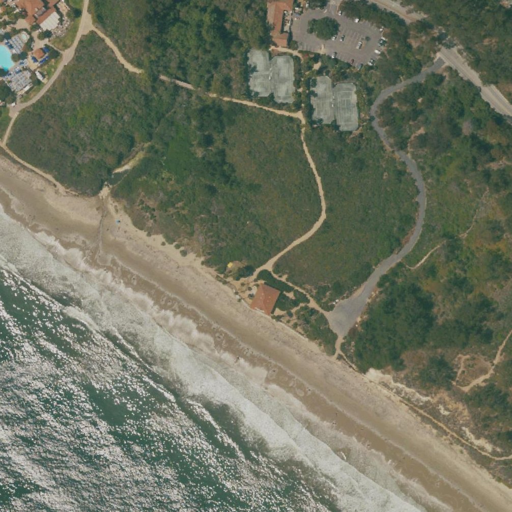 Aerial map of Haskell's Beach