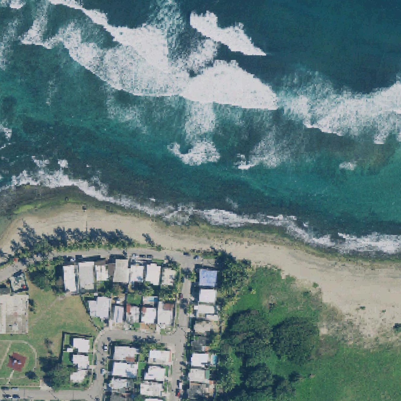 Aerial map of Hatillo Beach