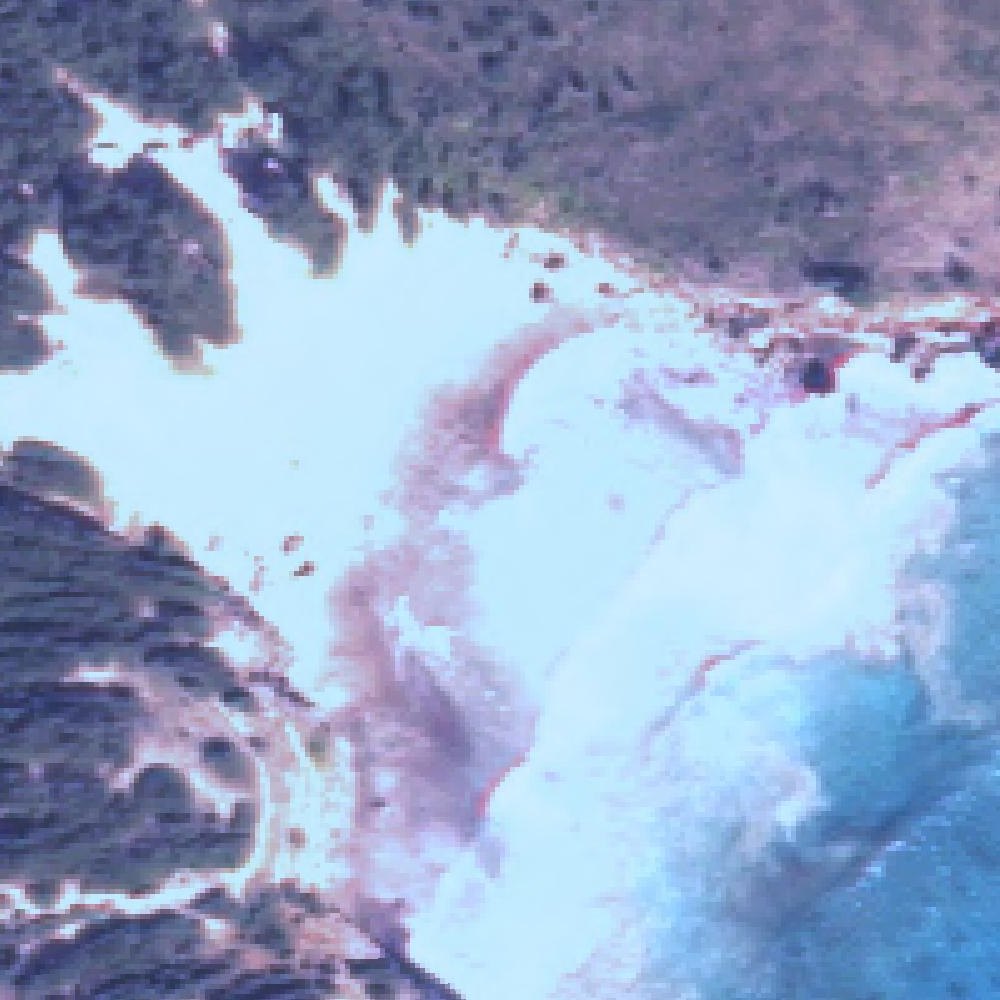 Aerial map of Haʻula Beach