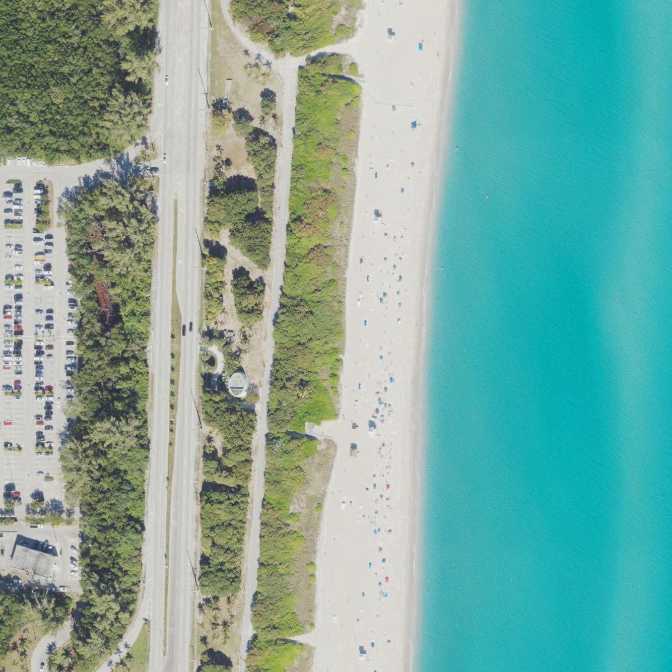 Aerial map of Haulover Nude Beach