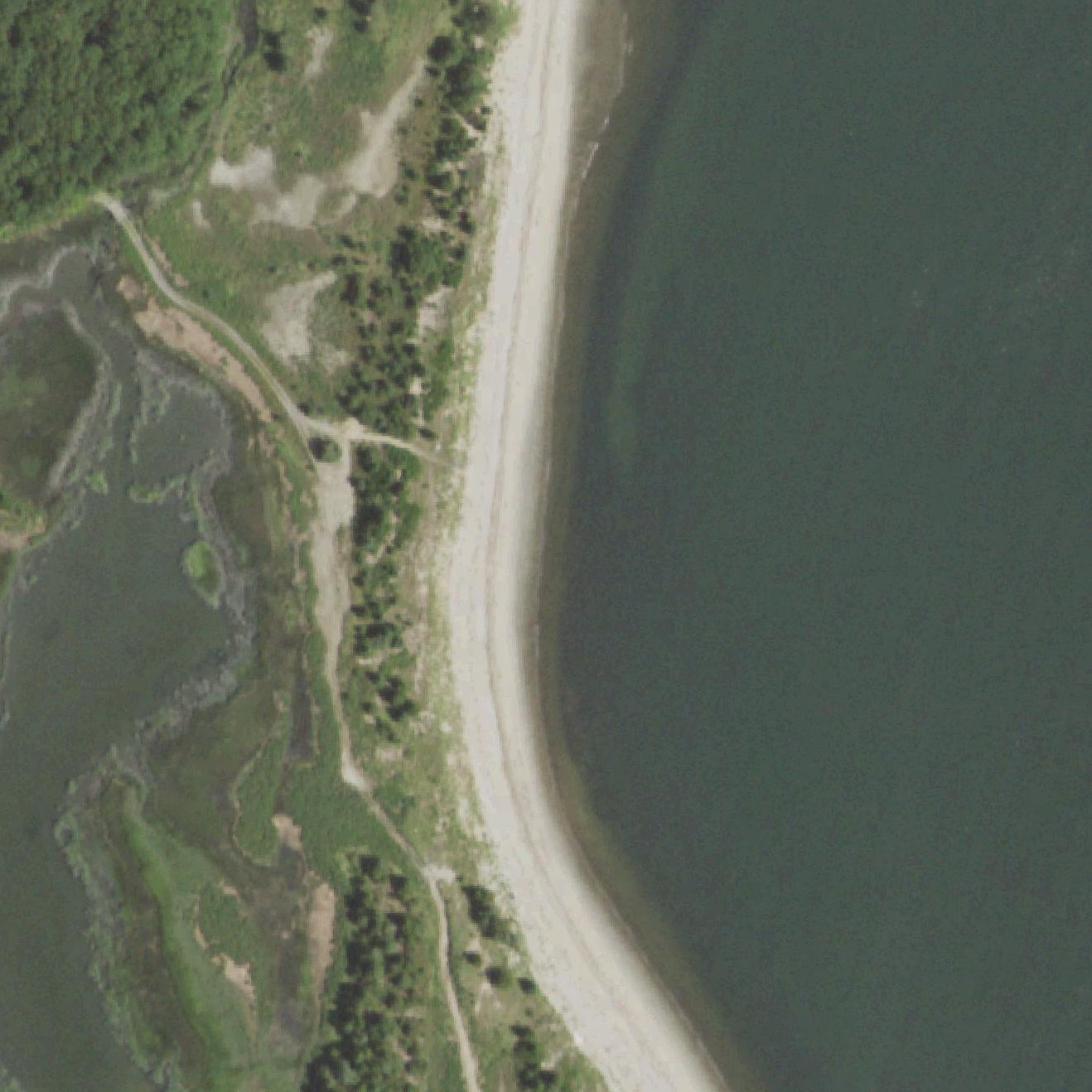 Aerial map of Hawk Hill Beach