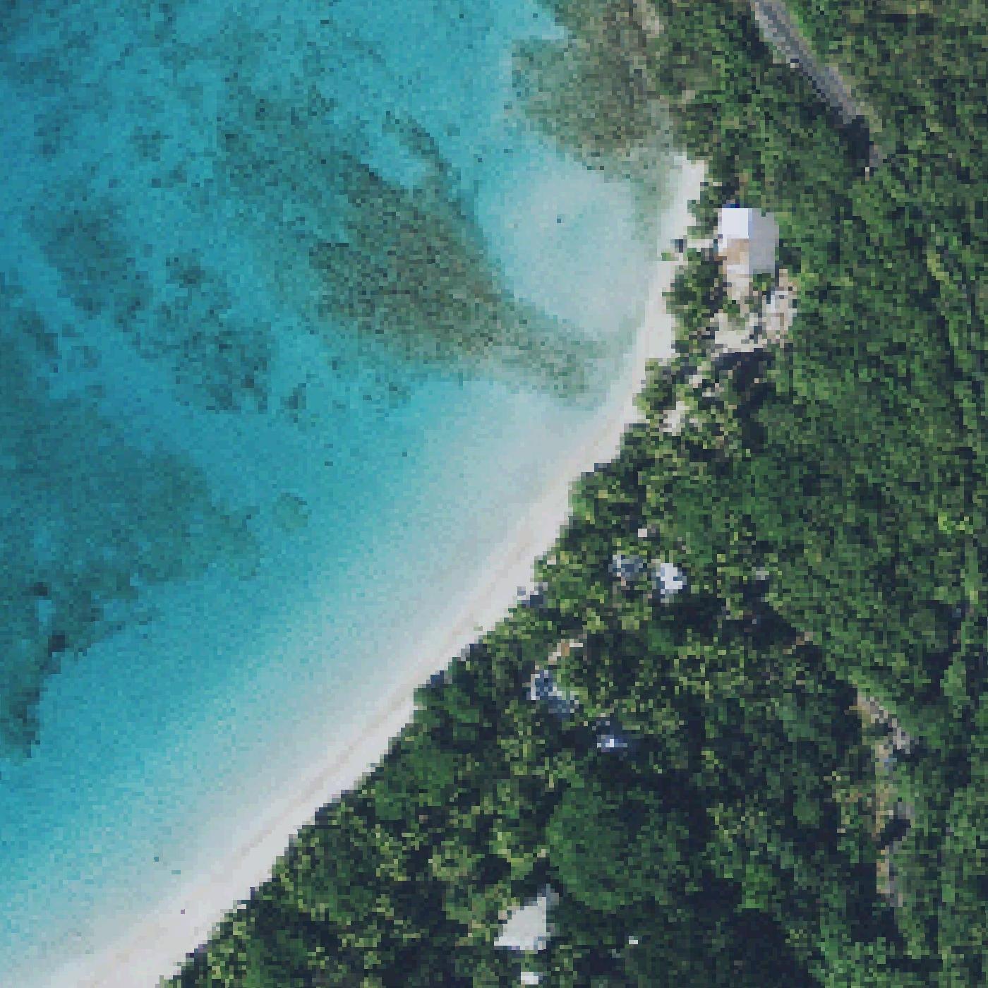 Aerial map of Hawknest Beach