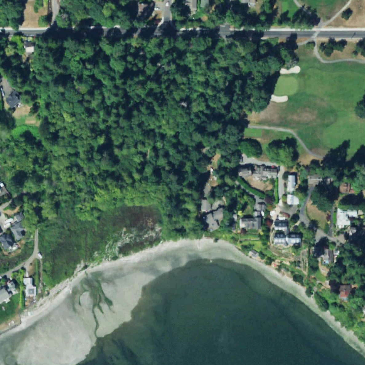 Aerial map of Hawley Cove Park