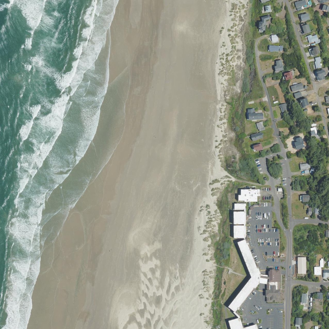 Aerial map of Heceta Beach County Park