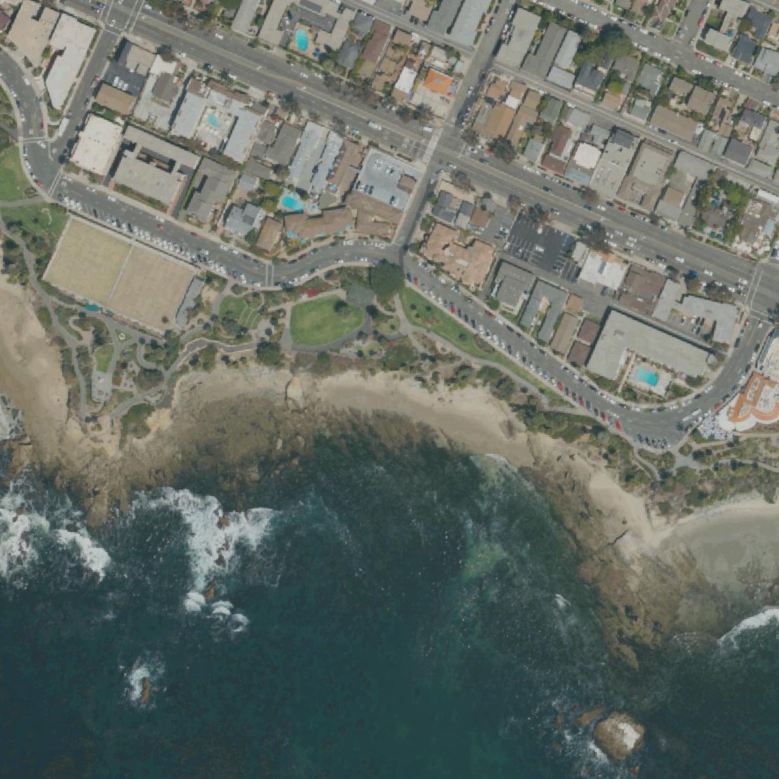 Aerial map of Heisler Park Beach Stairway