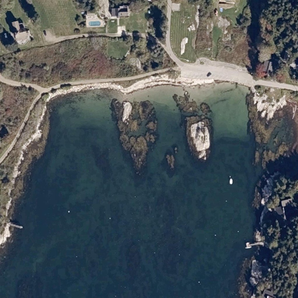 Aerial map of Hendrick's Head Beach
