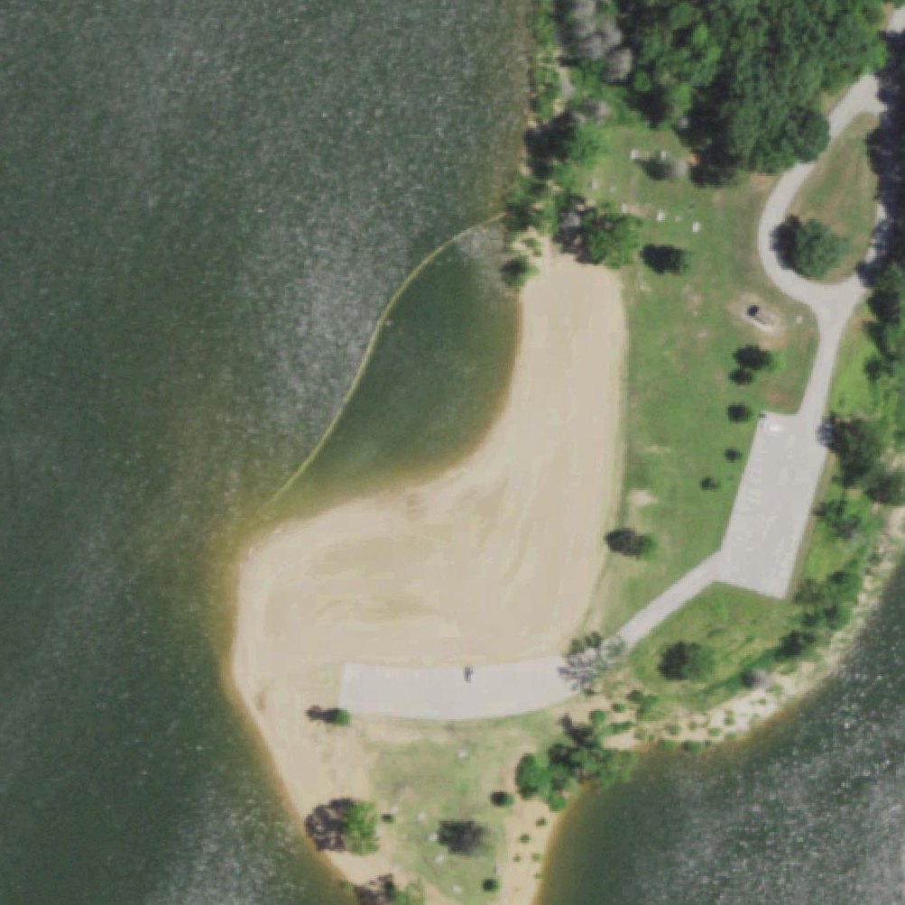 Aerial map of Hermitage Beach