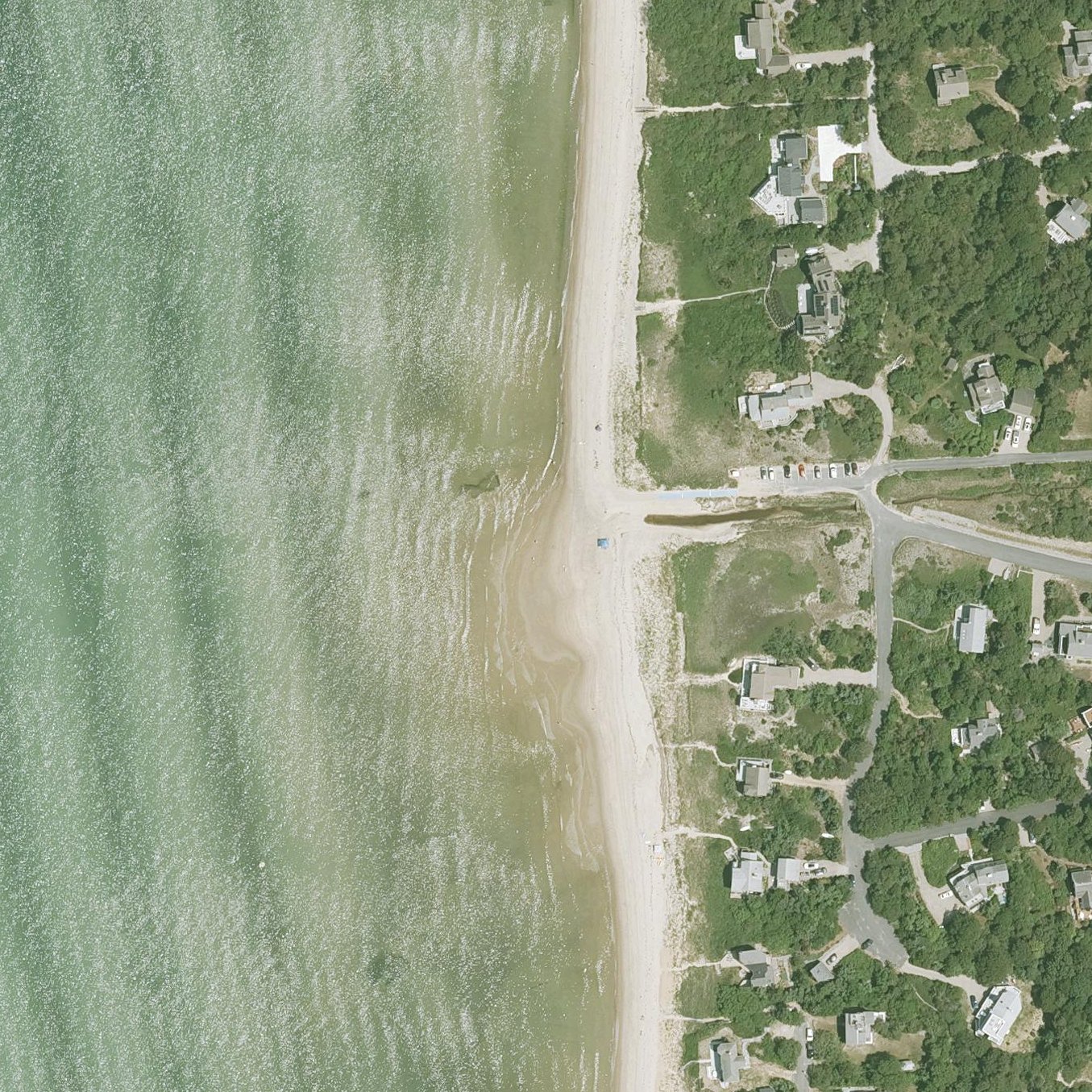 Aerial map of Herring Brook Beach