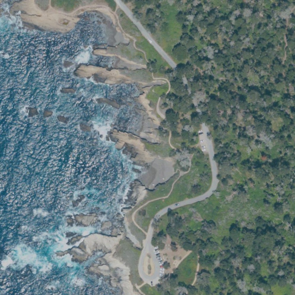 Aerial map of Hidden Beach