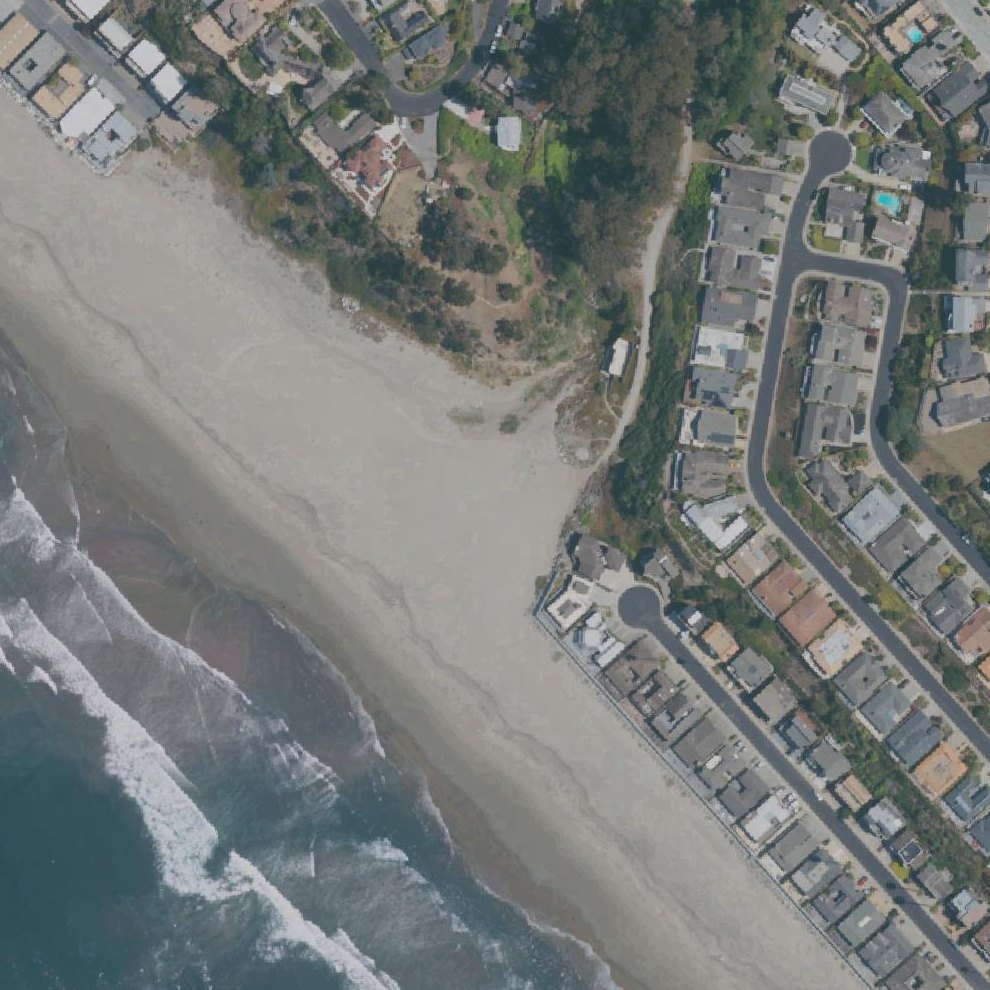 Aerial map of Hidden Beach County Park