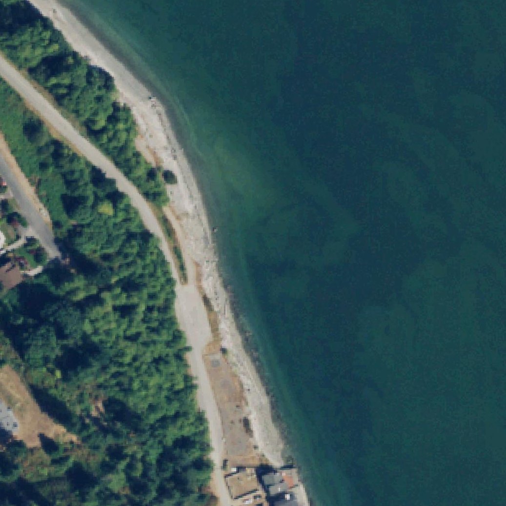 Aerial map of Hidden Beach