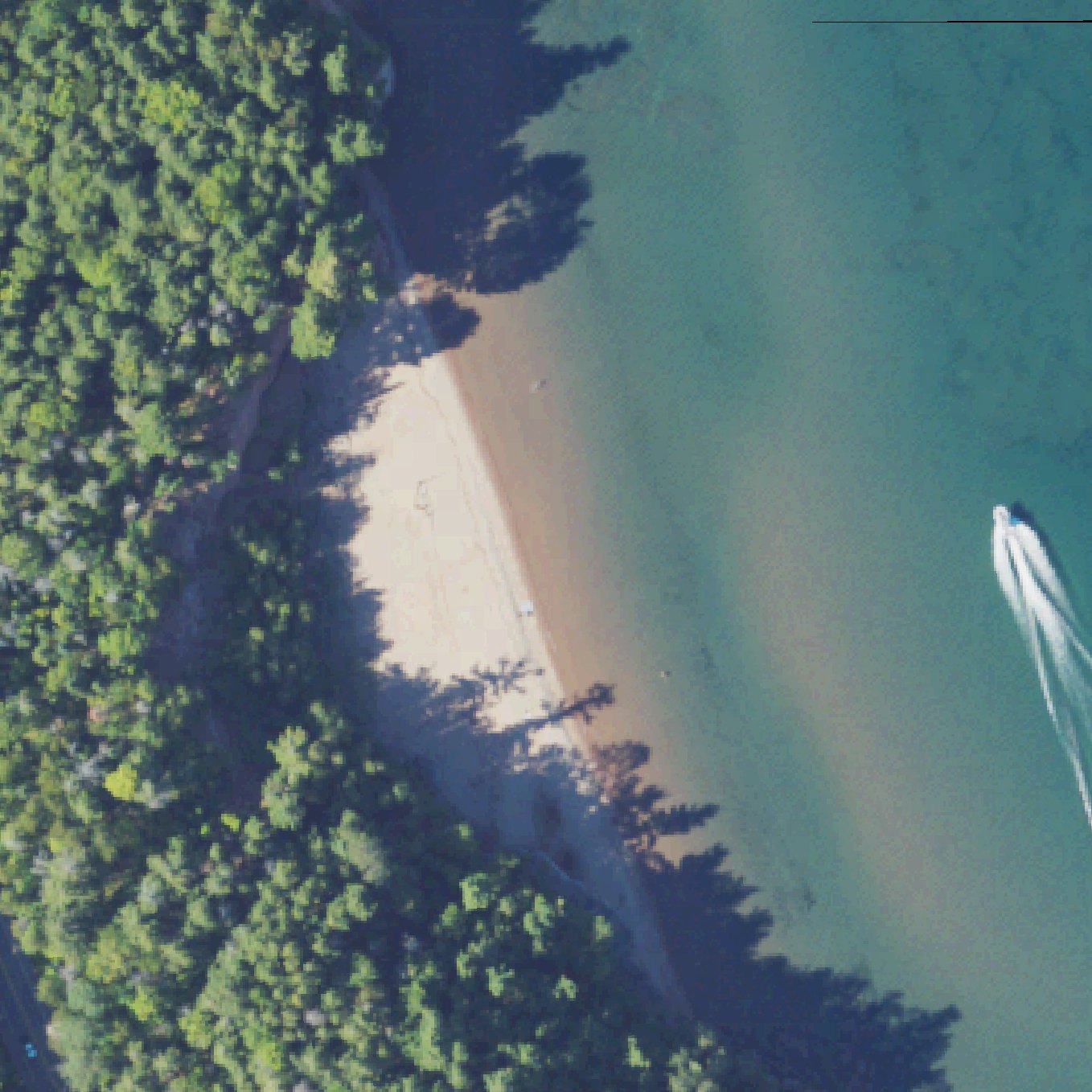 Aerial map of Hidden Beach