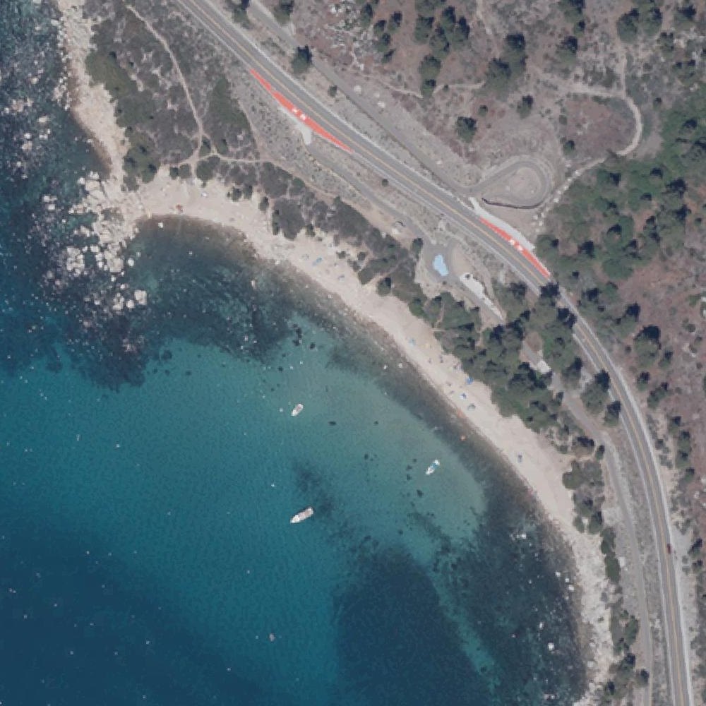 Aerial map of Hidden Beach Plaza