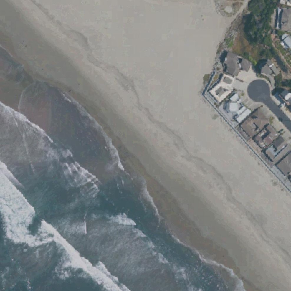 Aerial map of Hidden Beach