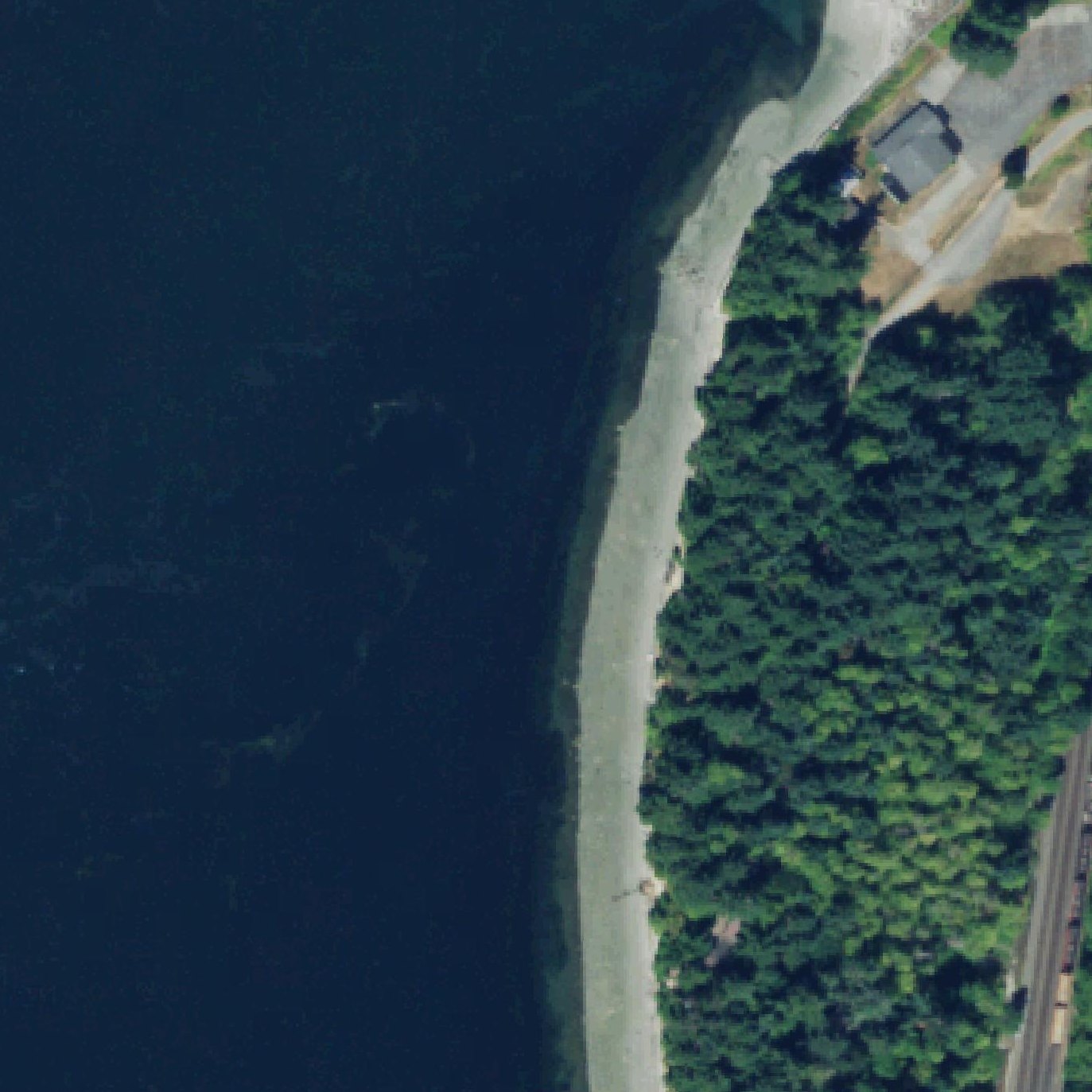 Aerial map of Hidden Beach