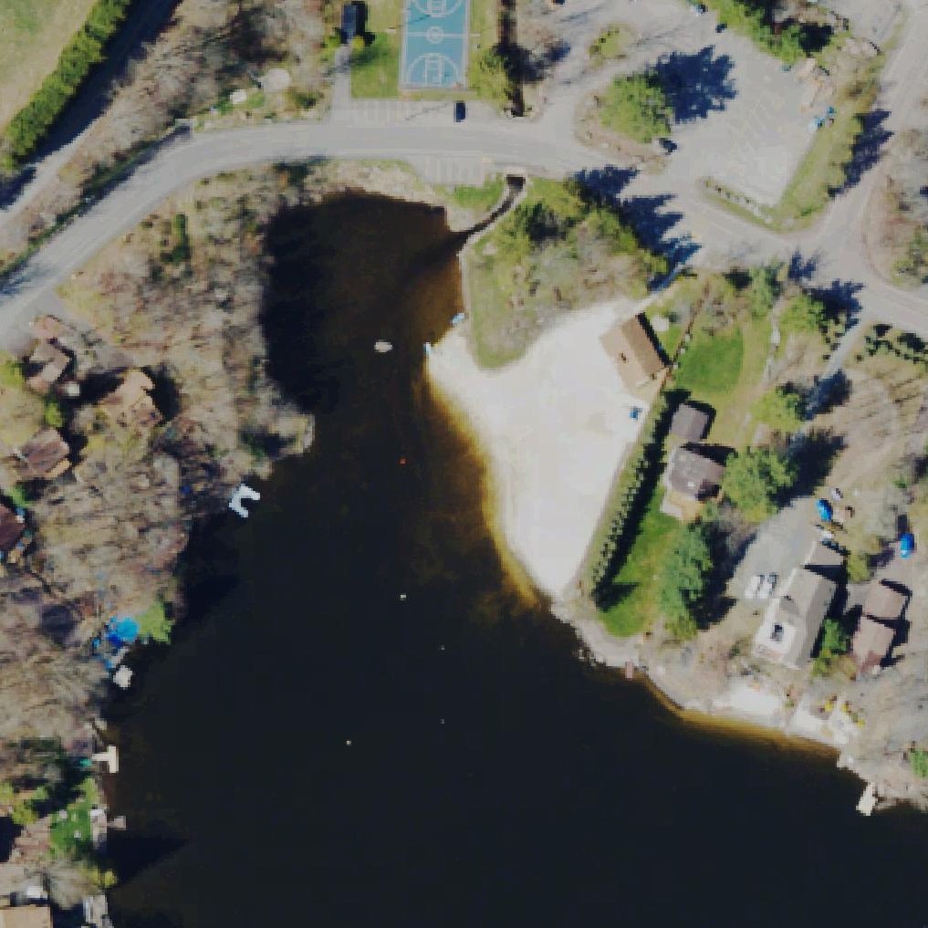 Aerial map of Hideout North Beach