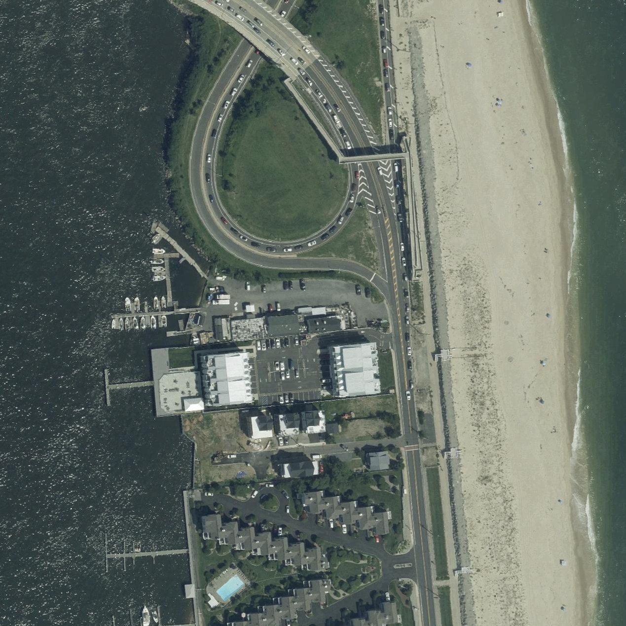 Aerial map of Highlands Beach
