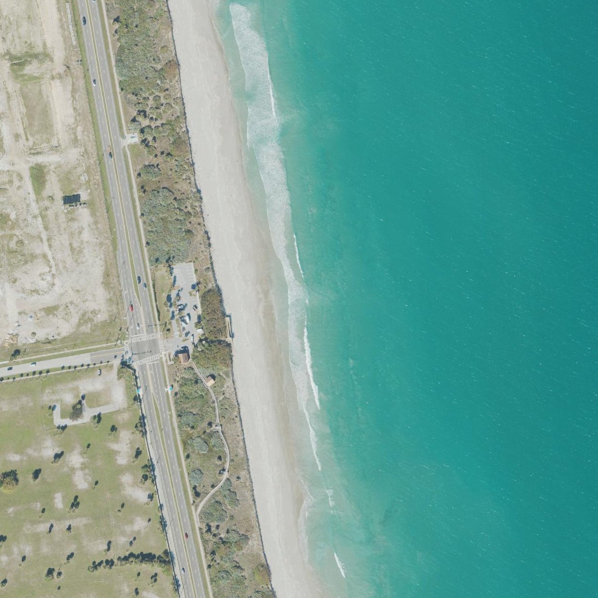 Aerial map of Hightower Beach